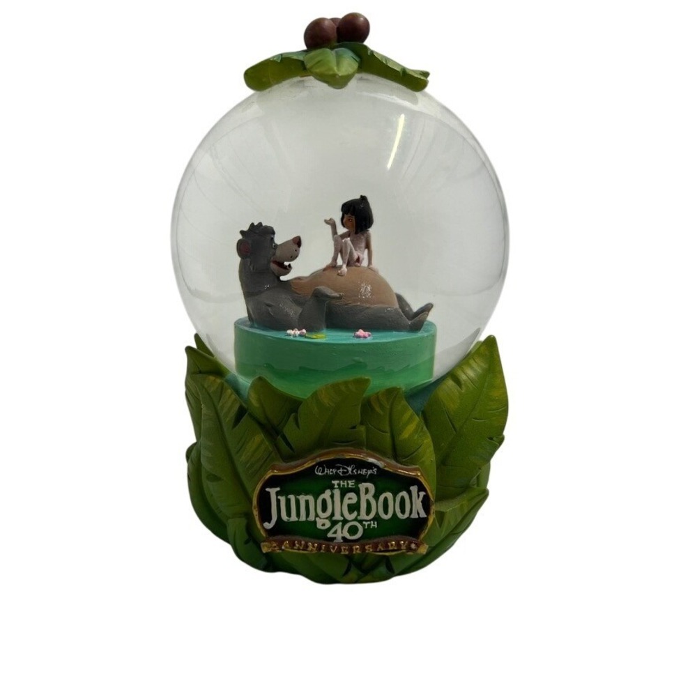 Disney The‎ Jungle Book 40th Anniversary Snow Globe Baloo & Mowgli